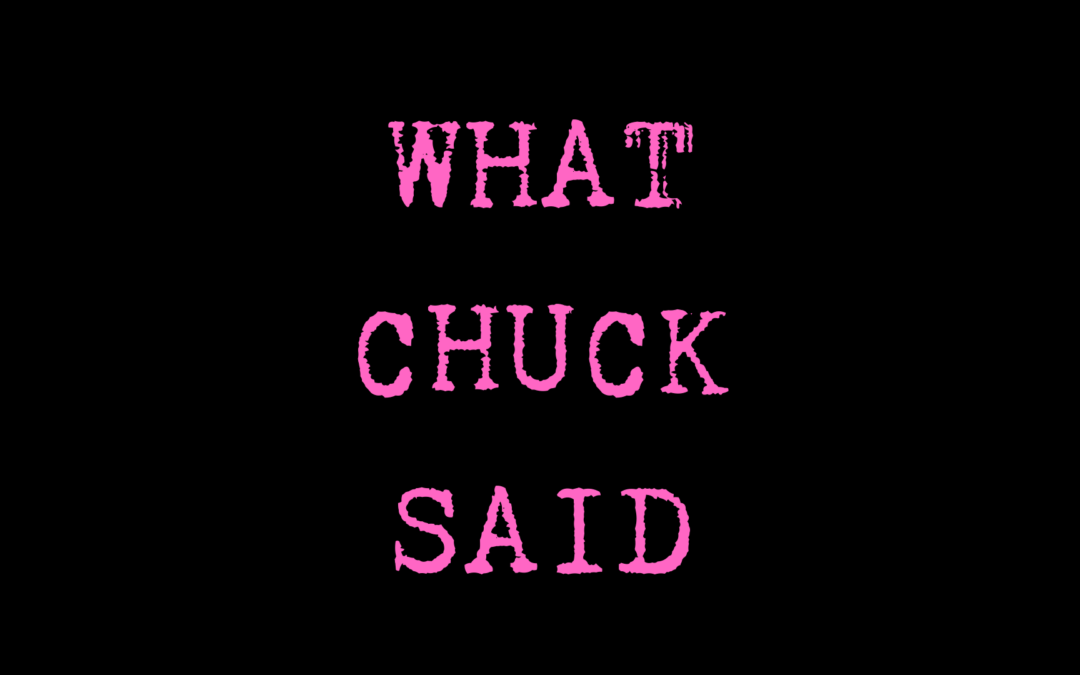 What Chuck Palahniuk said